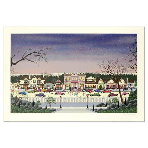 Nobuo Watanabe, "Christmas In Cambria" Limited Edition Serigraph, Numbered and Hand Signed with Lett
