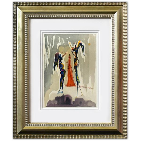 Salvador Dali- Original Color Woodcut on B.F.K. Rives Paper