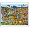 Image 2 : Charles Fazzino- 3D Construction Silkscreen Serigraph "O BEAUTIFUL FOR SPACIOUS SKIES…AMERICA…AMERIC
