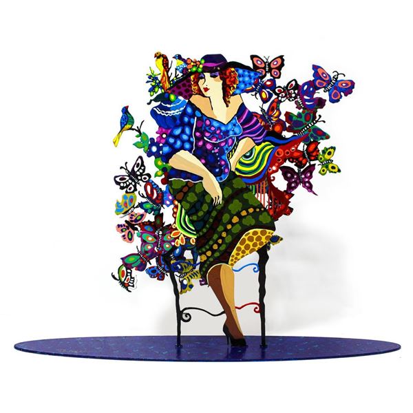 Patricia Govezensky- Original Painting on Cutout Steel "Madam"