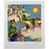 Image 1 : Francesco Nesi- Original Serigraph on Paper "TRA LE NUVOLE"