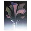 Image 1 : Ken Shotwell, "Graphique II" Hand Signed Original Panting on Board with Certificate of Authenticity.