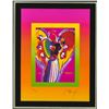 Image 2 : Peter Max- Original Lithograph "Angel with on Blends"