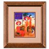 Image 1 : Moshe Leider, Framed Original Mixed Media Watercolor Painting, Hand Signed with Letter of Authentici