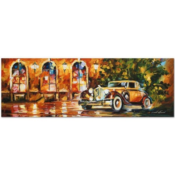Leonid Afremov (1955-2019) "1934 Packard" Limited Edition Giclee on Canvas (35" x 12"), Numbered and