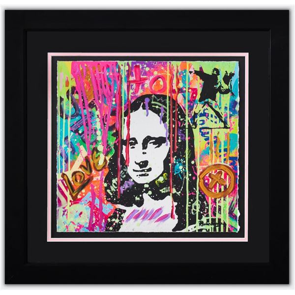 Nastya Rovenskaya- Original Mixed Media on Paper "The Colours of Mona Lisa"