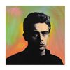 Image 1 : Steve Kaufman (1960-2010) "James Dean" Hand Painted Unique Variation Silkscreen on Canvas, Numbered 