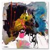 Image 1 : Moshe Leider, Original Mixed Media Painting on Canvas, Hand Signed with Letter of Authenticity.