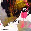 Image 2 : Moshe Leider, Original Mixed Media Painting on Canvas, Hand Signed with Letter of Authenticity.