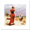 Image 1 : Pino (1939-2010), "Seaside Gathering" Limited Edition on Canvas, Numbered and Hand Signed with Certi
