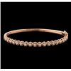 Image 1 : 0.75 ctw Diamond Bracelet - 14KT Rose Gold