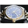 Image 2 : Rolex Mens 2 Tone Blue Diamond 36MM Oyster Perpetual Datejust Wristwatch