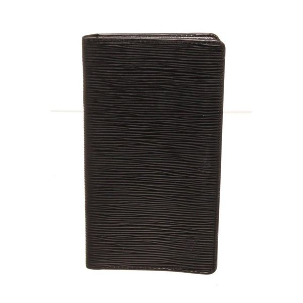 Louis Vuitton Black Epi Leather Long Card Wallet