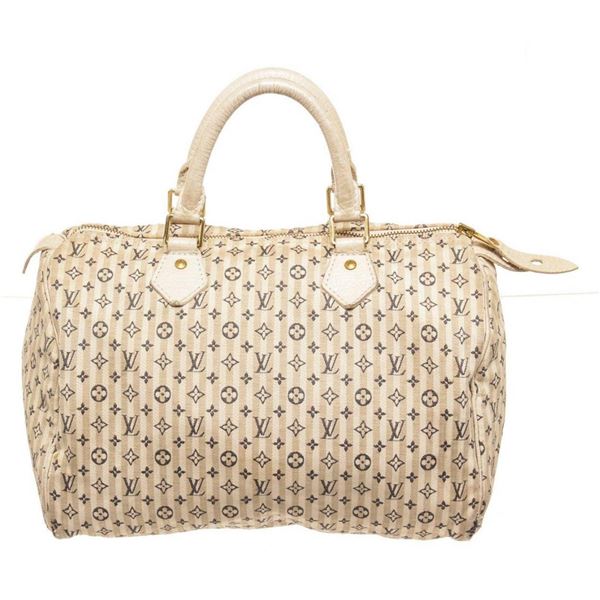 Louis Vuitton White Monogram Canvas Speedy 30cm Satchel Bag