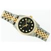 Image 6 : Rolex Mens Datejust 36 Yellow Gold And SS Black Diamond VS Oyster Perpetual With