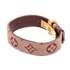 Image 4 : Louis Vuitton Burgundy Mini Lin Millennium Wish Bracelet