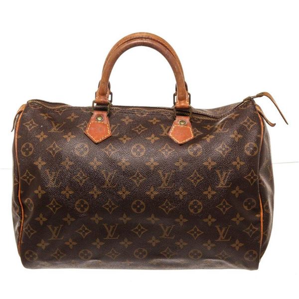 Louis Vuitton Brown Speedy 35cm Satchel Bag