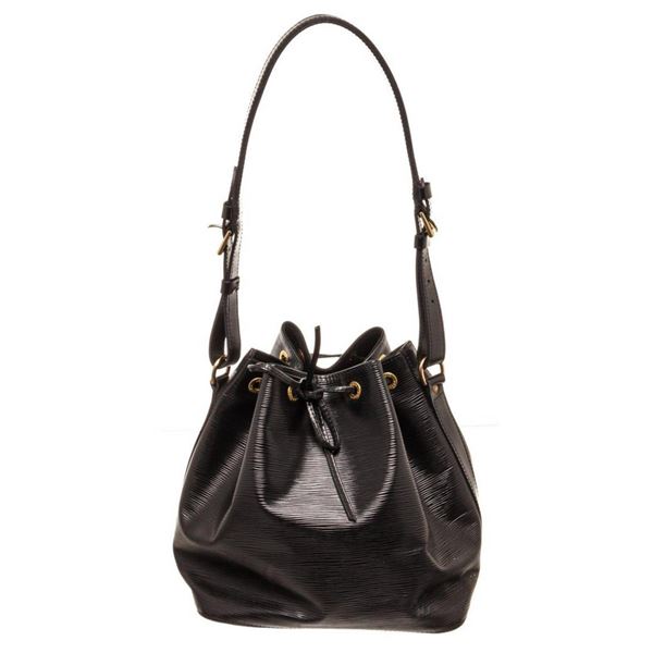 Louis Vuitton Black Epi Leather Noe PM Bucket Bag