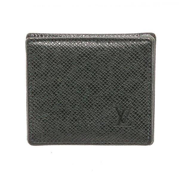 Louis Vuitton Green Taiga Leather Boite Coin Case Wallet
