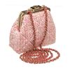 Image 1 : Chanel Pink Tweed Small Chain Kiss Shoulder Bag