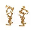 Image 2 : Yves Saint Laurent YSL Gold Earrings