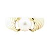 Image 2 : 7mm Cultured Pearl Ring - 14KT Yellow Gold