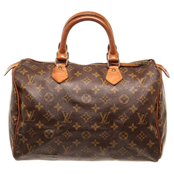 Louis Vuitton Brown Monogram Canvas Speedy 30cm Satchel Bag