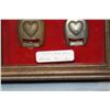 Image 2 : Civil War bridle rosettes, framed