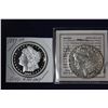 Image 1 : 2 Morgan dollars: 1889 CC, 1889 CC Tribute Proof