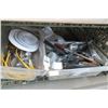 Image 1 : Shelf Lot of Utensils & Serving Trays