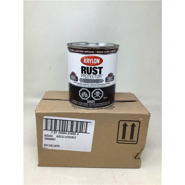 Krylon, Rust Protector, Gloss Leather Brown 946ml X2