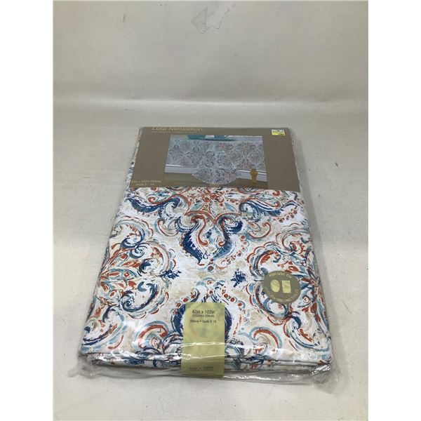 Lola Medallion Vinyl Tablecloth, Oblong 60"x102"