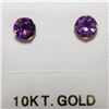Image 2 : $120 10K Amethyst(0.5ct) Earrings