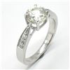 Image 2 : Silver Certified Moissanite (Round 7.5 & 1.5 Mm)(1.48ct) Rhodium Plated Test And Looks Better Than D