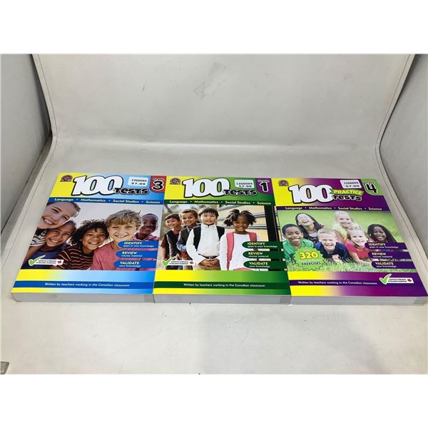 100 Test Children's Workbooks X3