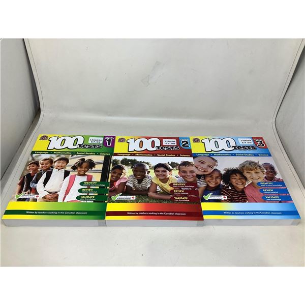 100 Test Children's Workbooks X3