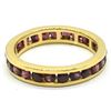 Image 3 : Gold plated Silver Garnet(2.9ct) Gold Micron Rhodium Plated Ring (~weight 4.9g) (Estimated Selling P