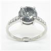 Image 1 : Silver Moissanite (Round 8 & 1.5 Mm)(2.15ct) Rhodium Plated Test And Looks Better Than Diamond Ring 