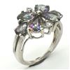 Image 2 : Silver Mystic Topaz(3.4ct) Rhodium Plated Ring (~weight 4.1g) (Estimated Selling Price from $30 to $