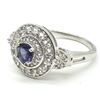 Image 5 : Silver Iolite Cz(3.3ct) Rhodium Plated Ring (~weight 4.1g) (Estimated Selling Price from $30 to $60)