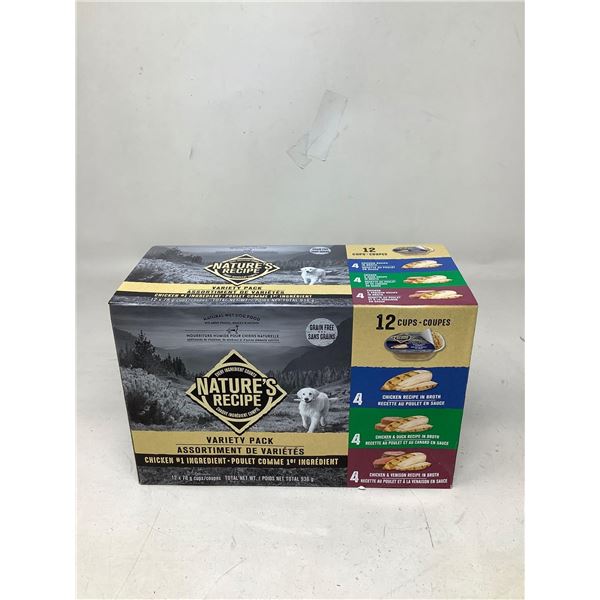Nature's Recipe, Grain Free Wet Dog Food Variety Pack 12X78g