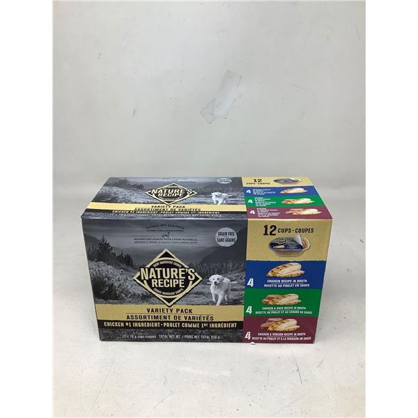 Nature's Recipe, Grain Free Wet Dog Food Variety Pack 12X78g