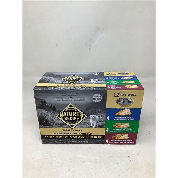 Nature's Recipe, Grain Free Wet Dog Food Variety Pack 12X78g