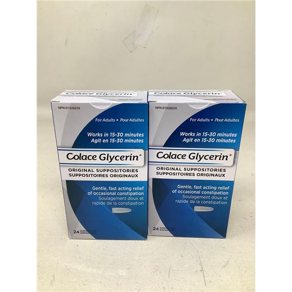 Colace Glycerin Original Suppositories 2X24