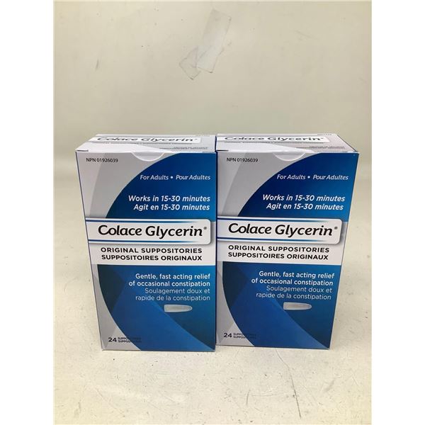 Colace Glycerin Original Suppositories 2X24