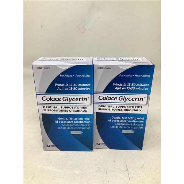 Colace Glycerin Original Suppositories 2X24