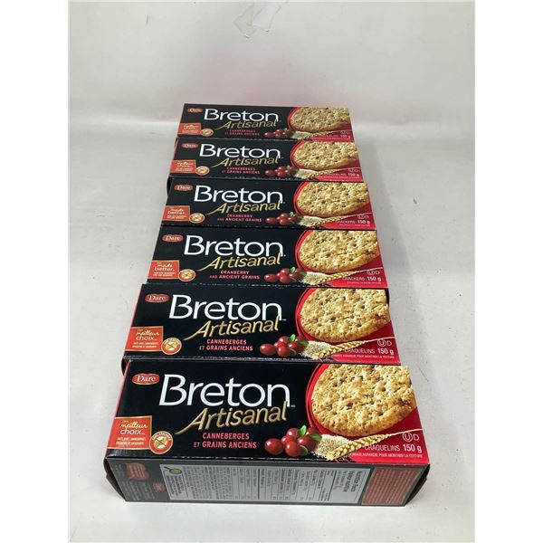 Breton Artisanal Cranberry & Ancient Grain Crackers 5X150g