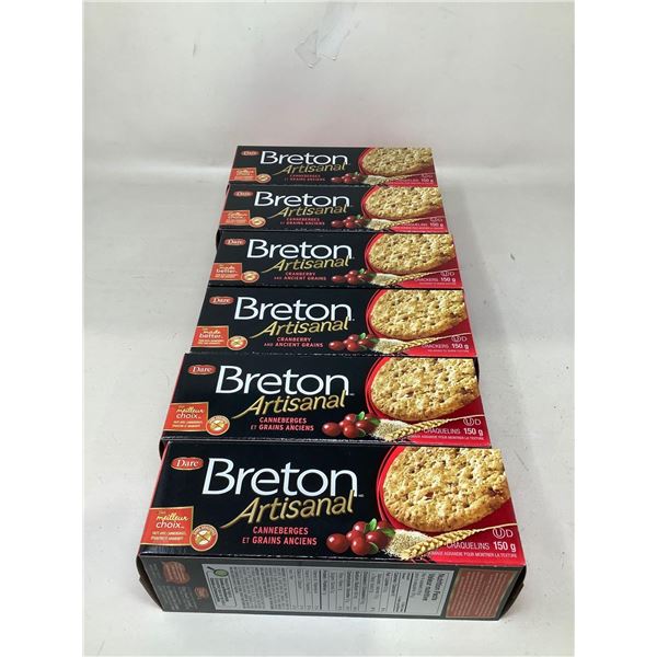 Breton Artisanal Cranberry & Ancient Grain Crackers 5X150g