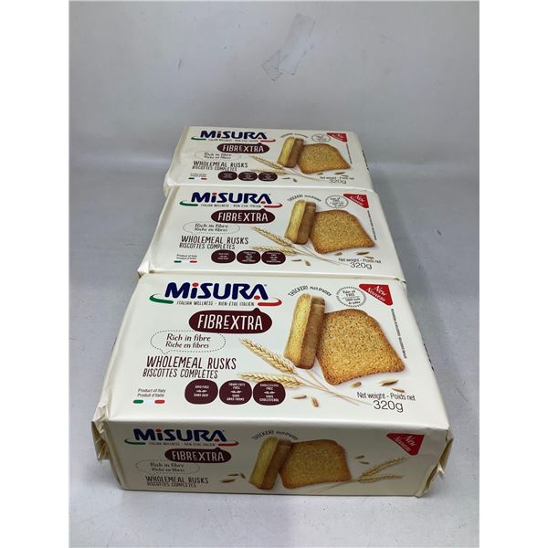 Misura Extra Fiber Wholemeal Rusks 3X320g