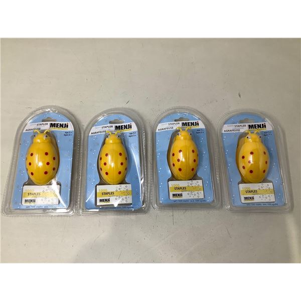 Menji Yellow Beetle Stapler X4